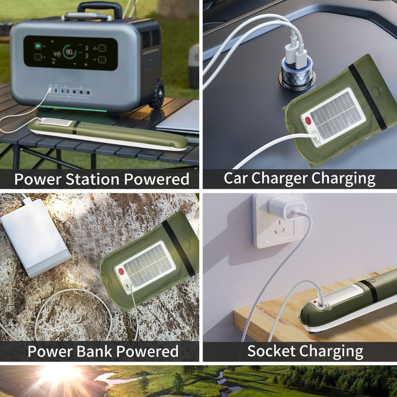 Outdoor New Camping Solar Gas-filled Lamp