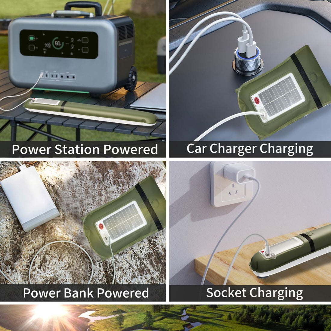 Outdoor New Camping Solar Gas-filled Lamp