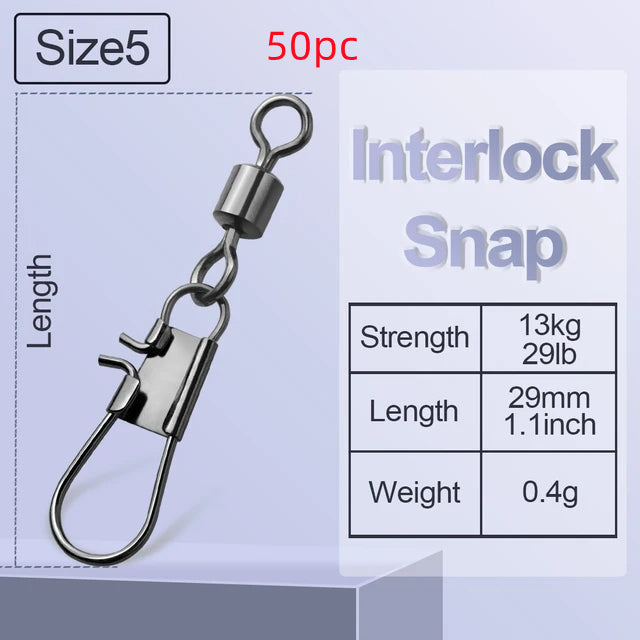 8-shaped Ring American Swivel B- Type Pin Quick Connector Lure Fishing Supplies Connection 8-word Ring