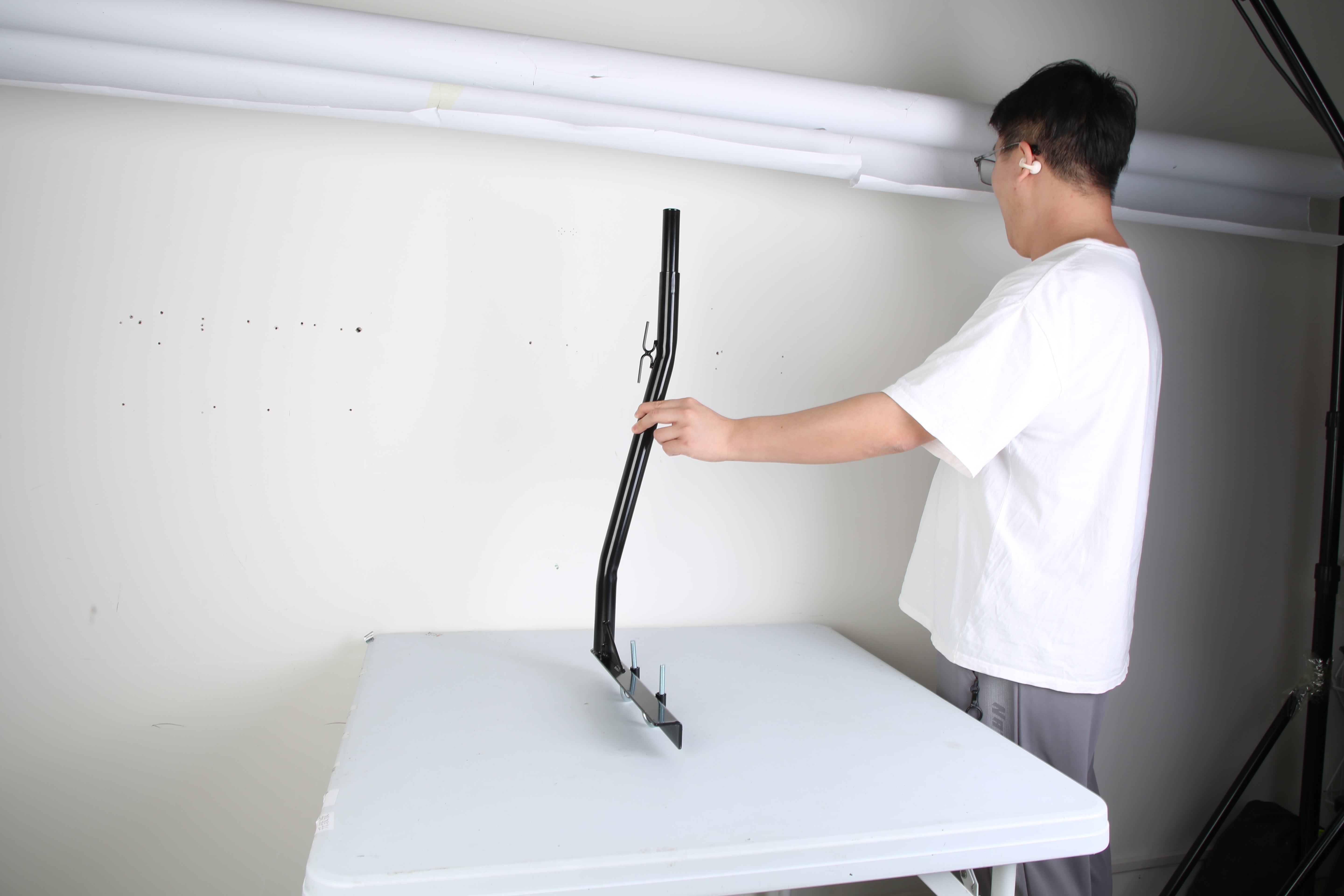 1Pair Extendable Truck Ladder Rack Non-Drilling Pick-up Truck Bed Utility Rack Adjustable Steel Truck Rack With 800LBS Capacity For 47.2-72.8in Wide Truck Bed For Kayak Surfboard