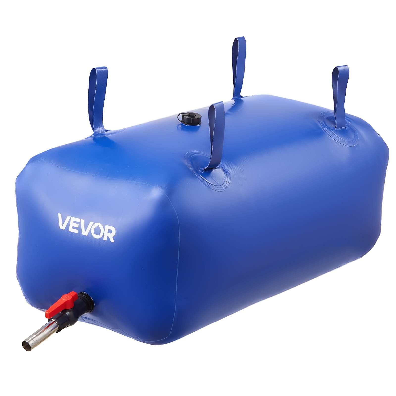 Water Storage Bladder 30 Gallon Large Capacity Water Bag, Portable & Collapsible Soft Waters Container, Leakproof & Tear-Resistant PVC Emergency Waters Storage Tank For RV Truck & Outdoor Use