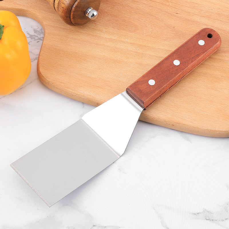 Teppanyaki Steak Shovel Spatula Tool Flat Mouth Pancake