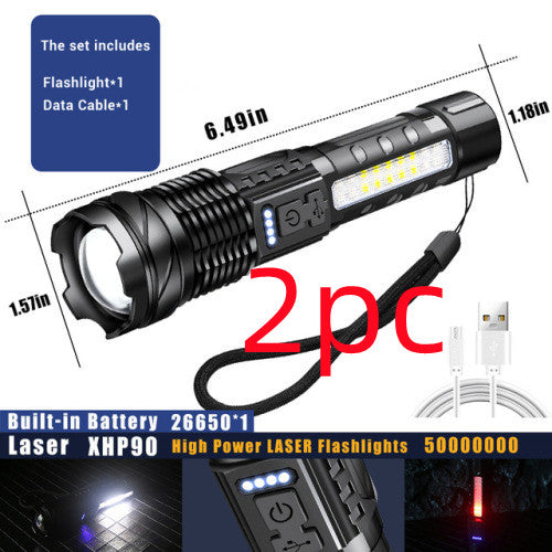 White Laser Waterproof Flashlight