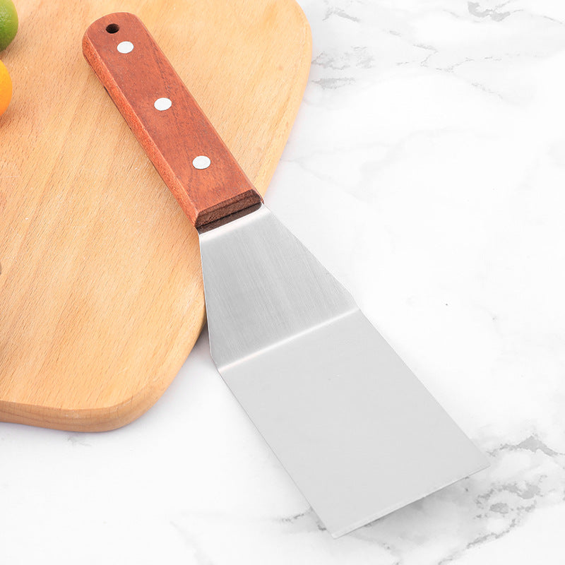 Teppanyaki Steak Shovel Spatula Tool Flat Mouth Pancake