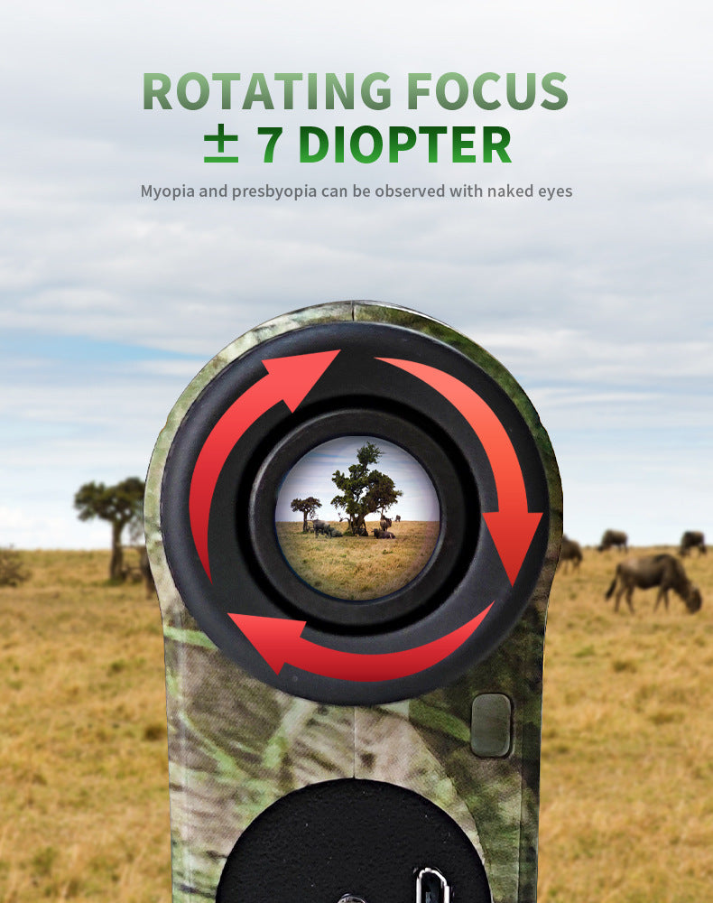 Camouflage Golf and Hunting Rangefinder Telescope 1000m
