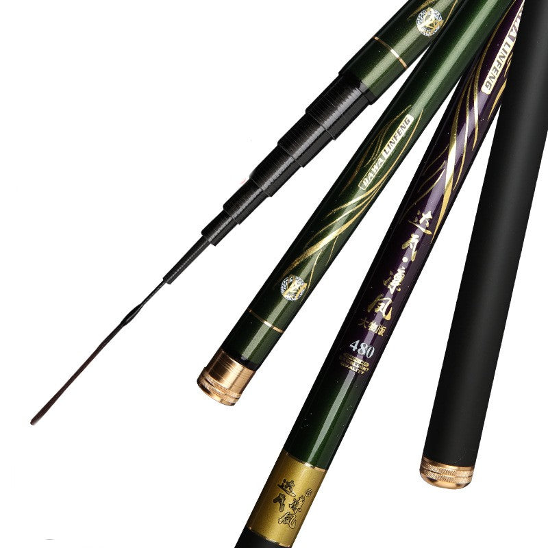 High Carbon 6H19 Light Hard Black Short Pitch Fishing Rod