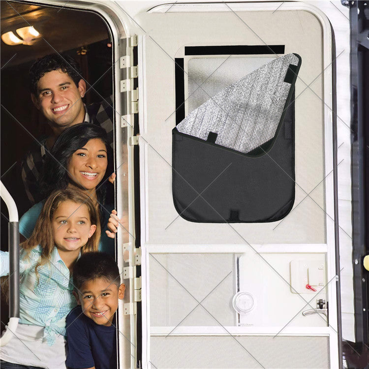 Outdoor Travel RV Privacy Cover Spring And Summer Sunscreen RV Door And Window Sunshade