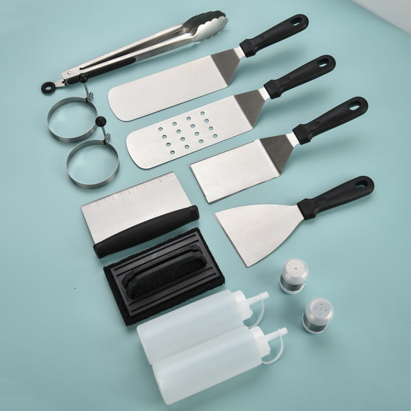 Ketchup Bottle Stainless Steel Teppanyaki Cooking Spatula Combination Barbecuing Tool
